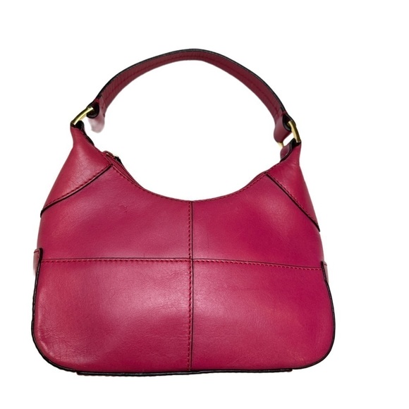 Etienne Aigner Pink Small Leather Baguette Bag - Picture 1 of 12